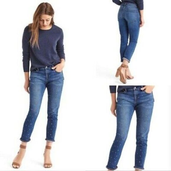 ✨Gap Stars & Studs Best Girlfriend Jeans - Picture 1 of 6